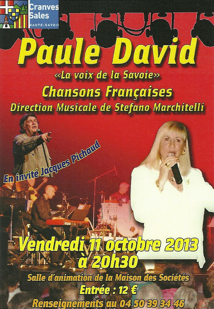 Concert Cranves-Salles le Vendredi 11 Octobre 2013